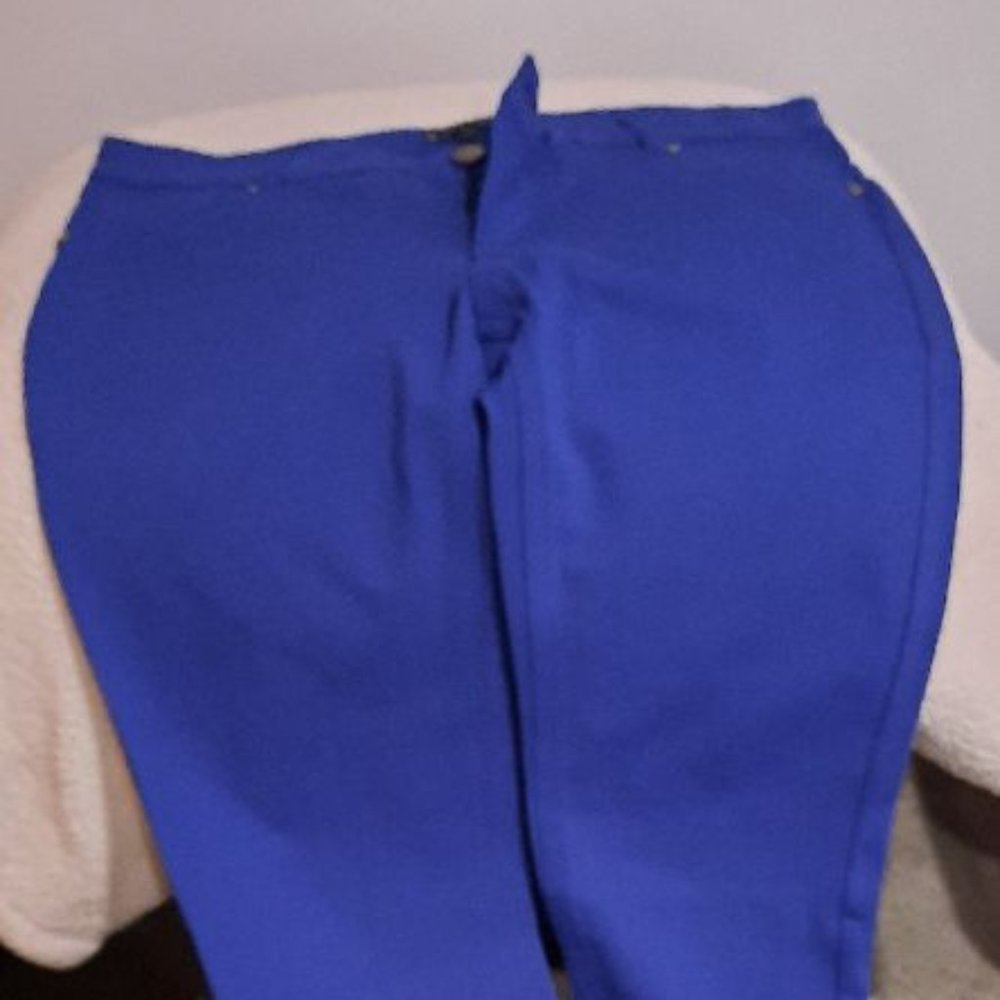 Women's blue stretch pants